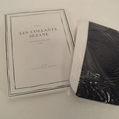 NWT Les Collants Sezane Classique Basic Noir Tights  Size Small