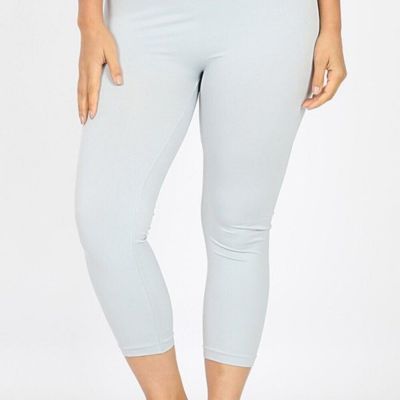 Plus Size Seamless Classic Leggings Grey Mist