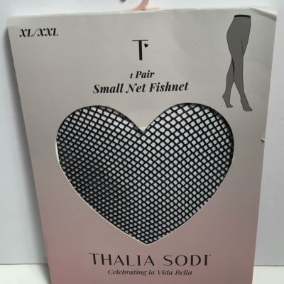 THALIA SODI  1 Pair WOMENS Small Net BLACK FISHNET TIGHTS Size XL/XXL