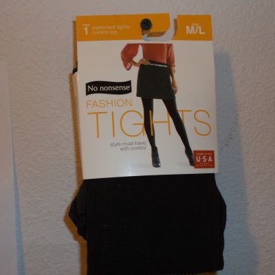 BRAND NEW  LADY'S  NO NONSENSE FASHION RIB TIGHTS in ESPRESSO