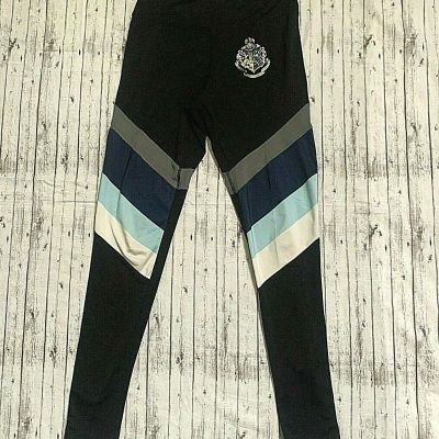 Harry Potter Womens Hogwarts Crest Colorblock Mesh Workout Leggings Size Small S