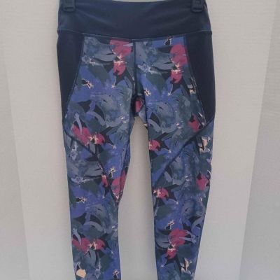 Patagonia Worn Wear Abstract Print Crop Capri Workout Leggings Multicolor S EUC