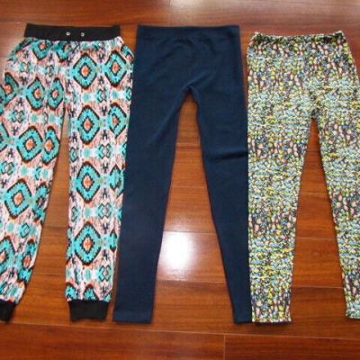 MINICCI + LULAROE + EYE CANDY ~ Size S ~ LOT of 3! Pull=)n Stretch Pants c18