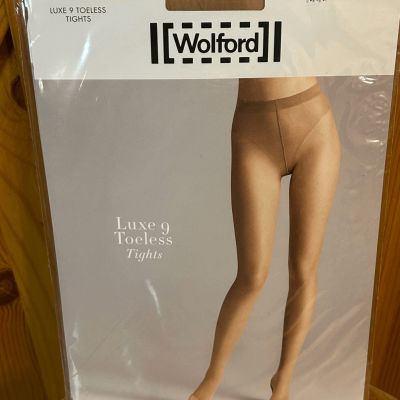 WOLFORD Luxe 9 Toeless Tights For Women gobi Medium (0156)