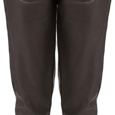 NEW SPANX Women's Black Faux Leather Like Joggers Pants Size 2X #1623