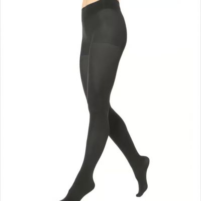 Hue Opaque Control Top Tights Sz 4+ Pack Of 2