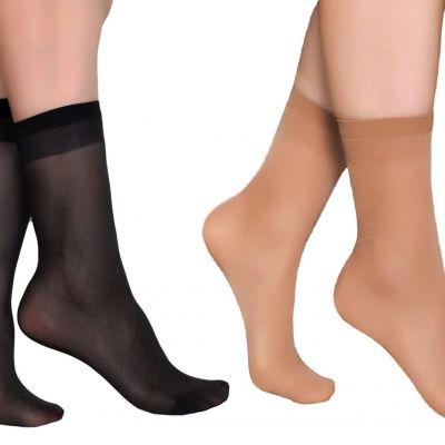 Women's 10 Pairs Nylon Ankle High Sheer Socks Tights Hosiery Socks 5 pairs Be...