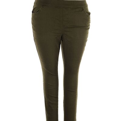 Unbranded Women Green Jeggings 18 Plus