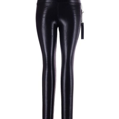 CARBON38 Solid Black High Rise 7/8 Leggings in Takara Shine - L