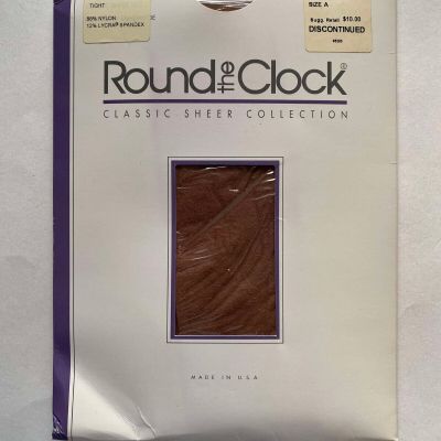 VTG Round the Clock VELVET OPAQUE Control Top tight - Ante Size A Pantyhose NEW