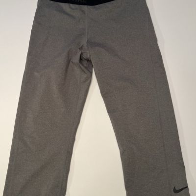 Nike Pro Tight Fit Leggings Women’s Large Gray Black