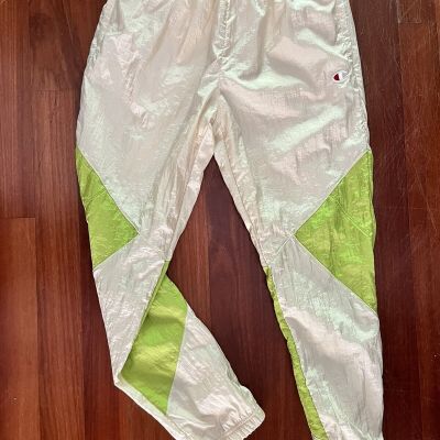 Champion Vintage Y2K Style Nylon Windbreaker Zip Leg Pants Women's M