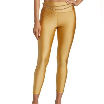 WeWoreWhat high-rise leggings gilded gold  Pull-on style. Large  c