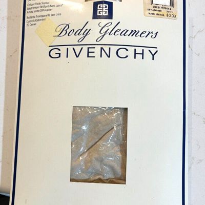 Pantyhose Givenchy Body Gleamers Sheer Leg Control Top La Creme Size A  (2) NEW