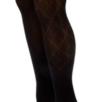 6 Pair Anne Klein Size S/M Small / Medium Women's Argyle Patterned Knit Tights