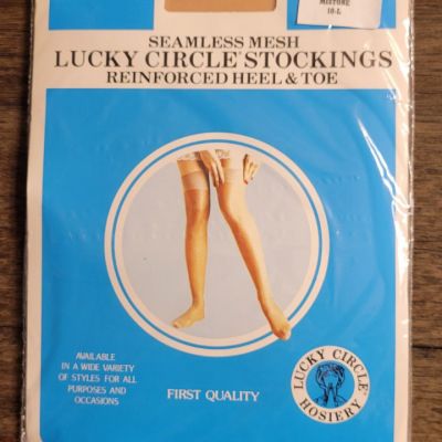 Vintage Pairs Lucky Circle Stockings Size 10-L Mistone LC 500