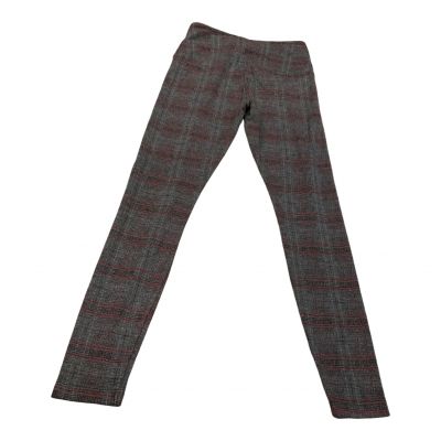 Lysse Large Glen Plaid Signature Leggings Stretchy NEW Black Gray Red BUSINESSS