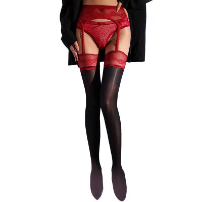 Womens Pantyhose See Through Tights Garter Belt Stockings High Waist Nightwear