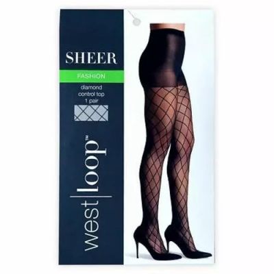 West Loop Fashion Hosiery Size B - 1 pair Made In USA