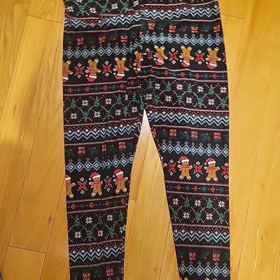 Time And True Size XL (16-18) Stretch Leggins With Christmas Style Desigh Women