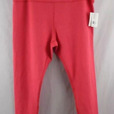 NEW NWT Women's Beyond Yoga Pink Soft Knit Pull-On Ankle Leggings Size 3X XXXL