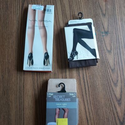 Brand New Knee High And Stocking Lot Size Small  Box3