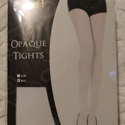 Spirit Halloween Opaque tights Sz. M/L White