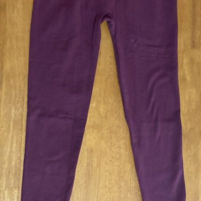 A New Day Comfy & Warm Burgundy High Waisted Fleece Lined Leggings Size 1X NWOT