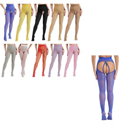 Womens Stockings Dance Pantyhose Mesh Tights Translucent Thigh-High Ladies 20D