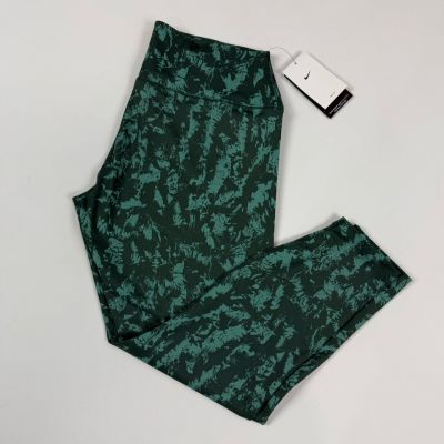 Nike One High-Waisted 7/8 Printed Leggings Womens 2XL Green NWT FZ3229-338 Yoga