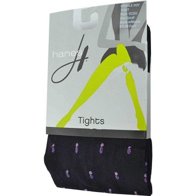 Hanes Womens Double Dot Tights Small