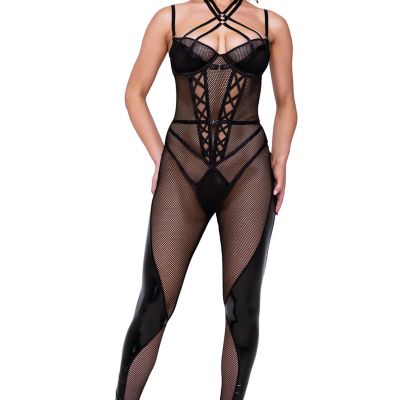 Roma Flirty Fetish Catsuit Adult Women Lingerie Bodystocking Li659