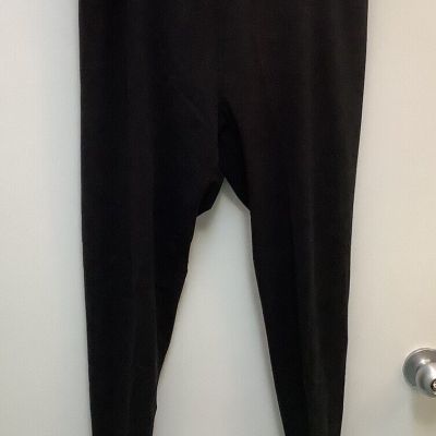 J Jill Womens Pima Ankle Leggings Large Black Tapered Ankle Stretch Pima Cotton