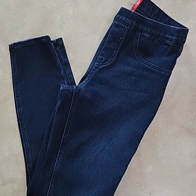 Spanx womens Jean-ish Ankle leggings blue twilight rinse Size Small pull on