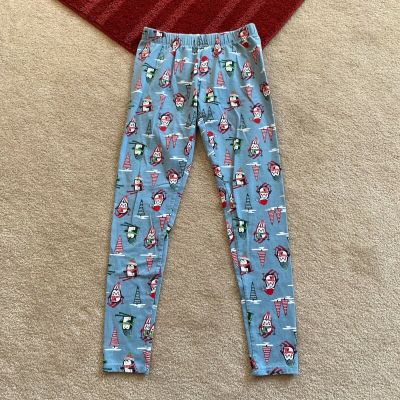 No Boundaries Leggings Juniors S (3-5) Penguins Skiing Christmas Tree