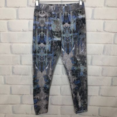 Soft Surroundings Have To Have Leggings Petite Size PXS Blue Gray Print