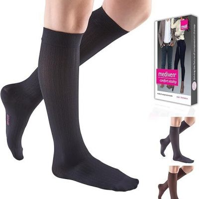 MEDIVEN Comfort Vitality PETITE Calf Compression Stockings Size & Color 20-30