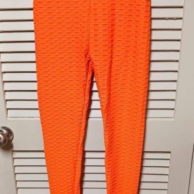 Womens Booty Lift Wideband Orange Size  S-M