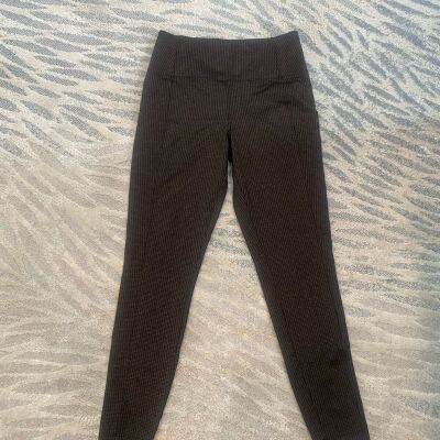 Athleta Delancey Houndstooth Tight leggings sz S - EUC - Brown and Black