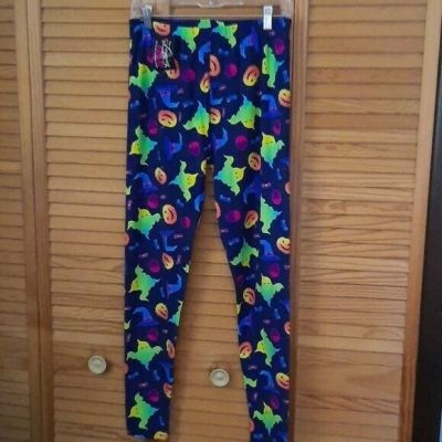 Legging Army NWT Pumpkin  Ghost Spider Print Halloween Leggings Plus Size 14-20