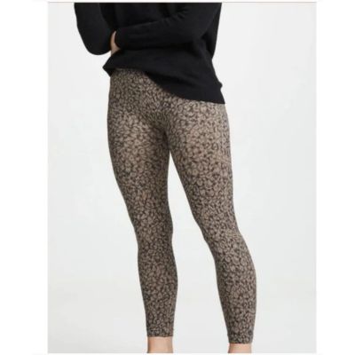 SPANX Look at Me Now Seamless brown Leopard Print Leggings Sz: L 304