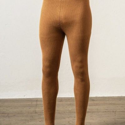 Eyn Vas Still Leg Layer Tights Sweater SZ 4 IV 32-36 cashmere earth gold Inaisce