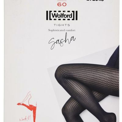 Wolford 272045 Women's Black Sasha Tights Size M