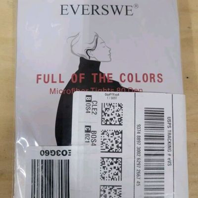 Everswe Opaque Microfiber Tights  Size OSFM