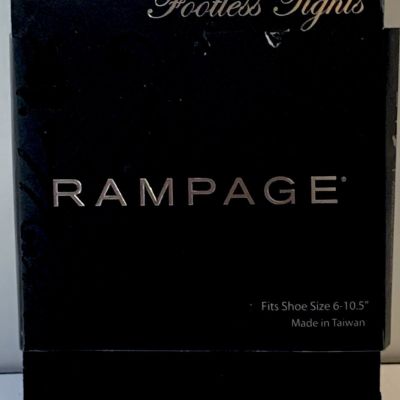 RAMPAGE Black FOOTLESS MICROFIBER TIGHTS Sz S/M Great