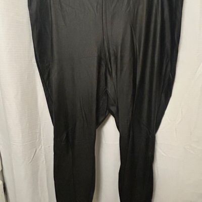 Torrid Black Pleather Stretch Leggings Size 3