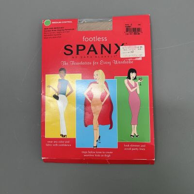 Spanx Footless Size C Nude 1 Body Shaping Pantyhose Medium Control Slimming NEW