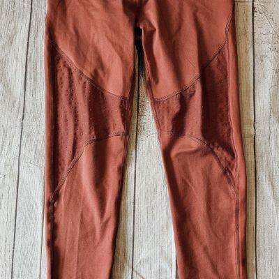 Aerie •Size Medium• Chill Play Move Orange Moto Style Leggings 26 Inch Length