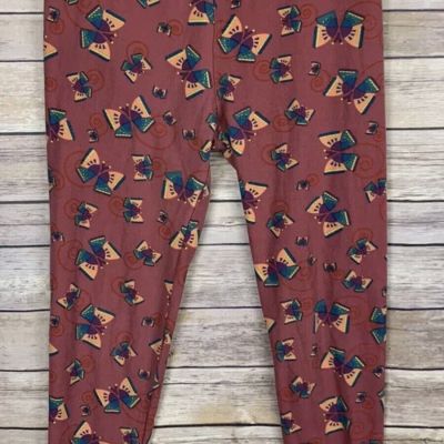 New Lularoe Leggings Butterfly Print Stretchy Pants Tall Curvy TC Unicorn Rare