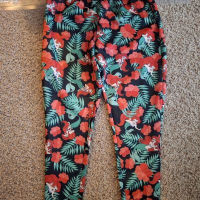 Torrid Disney Little Mermaid Ariel  Leggings Size 2 Polyester Spandex Pants